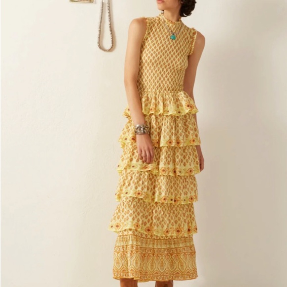 Alix Of Bohemia Cabana Saffron Bhutti Dress